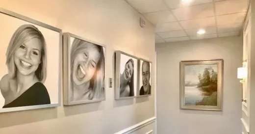 Artwork on the wall inside the Noblesville Dental Associates office
